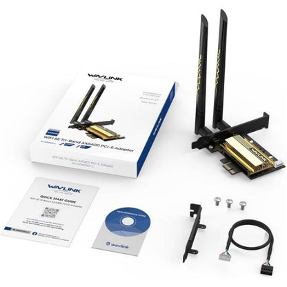 WAVLINK WN675X3-C WiFi 6E Pcie WiFi tīkla kartes adapteris trīsjoslu AX210 AX5400