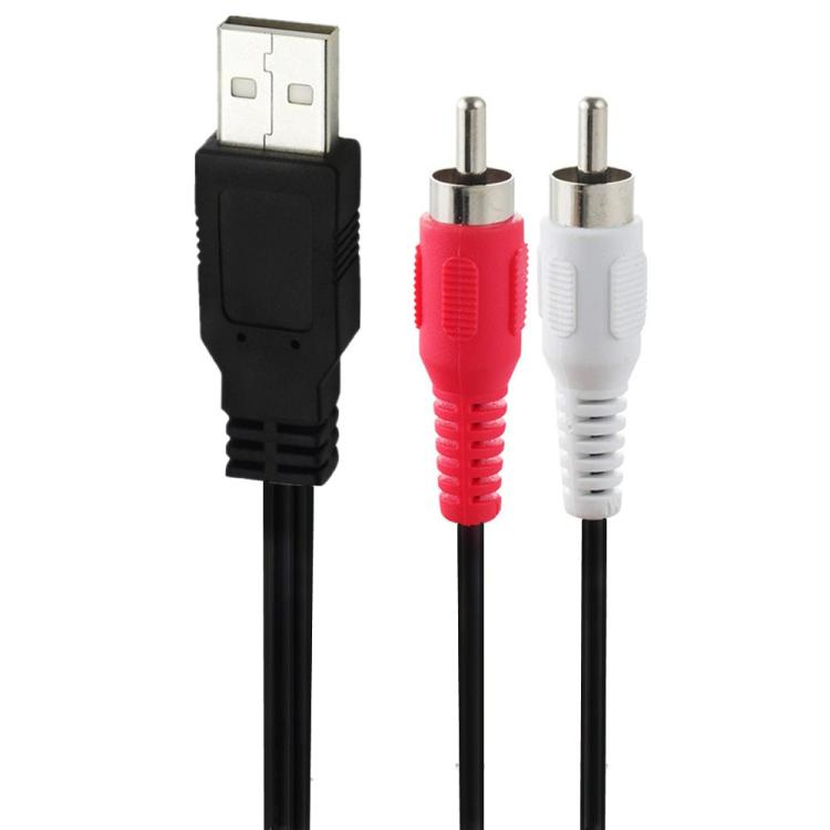 Кабель-разветвитель аудио-видео конвертер JUNSUNMAY USB 2.0 (штекер) на 2 RCA (штекер) длиной 1,5 м