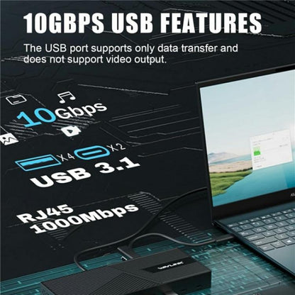 Док-станция WAVLINK UG63PD25 15-в-1 DisplayLink с поддержкой трёх дисплеев и мощностью 130 Вт