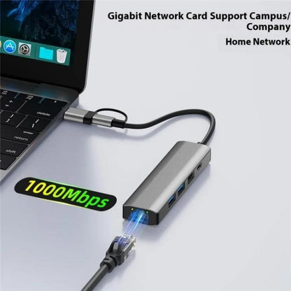 Сетевая карта-конвертер 2501 RJ45 Gigabit USB-C / USB в Ethernet
