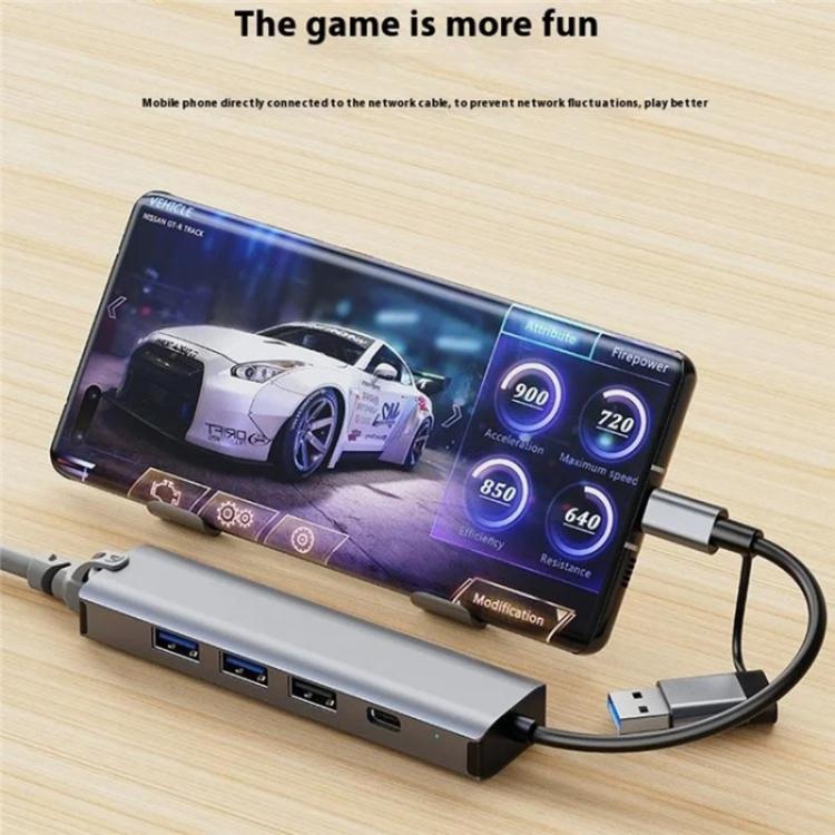 Сетевая карта-конвертер 2501 RJ45 Gigabit USB-C / USB в Ethernet