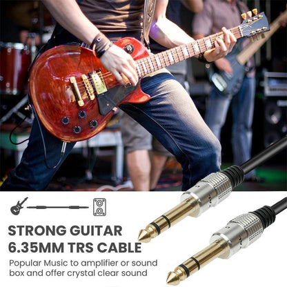 JUNSUNMAY 6.35mm 1/4 inch Male to Male Stereo Headphone Guitar Extension Cable Cord