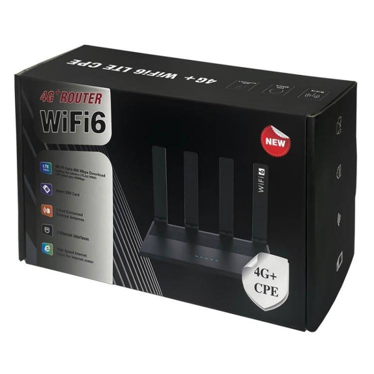 WR800 WiFi Router 4 LAN Ports 600Mbps WiFi 6 Wireless Modem with SIM Card Slot 4G LTE