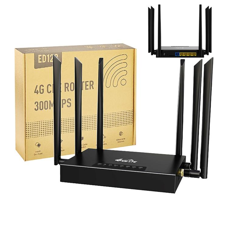 ED128 6 антенн SIM-карта Евразийская версия 4G LTE 300 Мбит/с беспроводной WiFi-маршрутизатор для домашнего офиса
