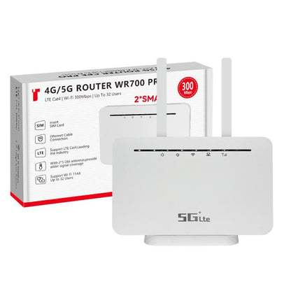 WR700-E SIM karte 300Mbps Eirāzijas versija Noņemama antena Mobilais WiFi 4G CPE maršrutētājs