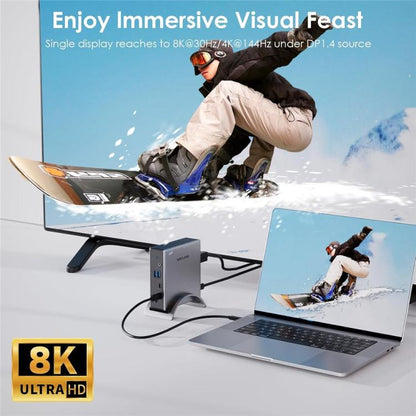 WAVLINK UMD27PRO 8K 30Hz / 4K 144Hz 140W PD HUB Adapter