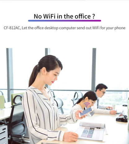 COMFAST CF-812AC USB WiFi Adapter-1300 Mbps USB di Rete Wireless wifi