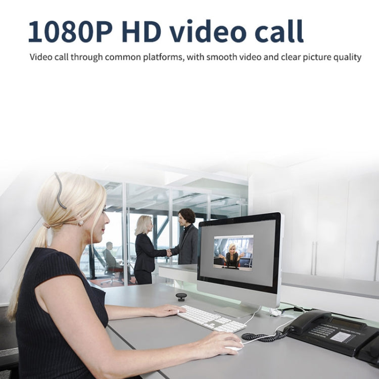 Веб-камера Full HD 1080P со встроенным микрофоном, умная веб-камера с потоковой трансляцией через USB и шумоподавлением