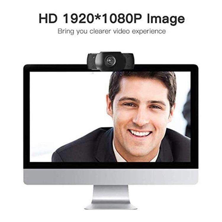 Веб-камера HD 1080P с мегапикселями, USB, датчиком CMOS и микрофоном для компьютеров и ноутбуков
