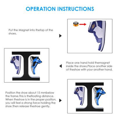 LM-011 LED Lighting Magnetic Levitation Shoes Display Stand