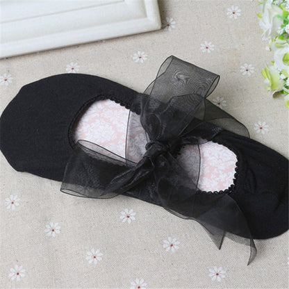 Womens Bow Cross Straps Shallow Mouth Socks Sailboat Socks