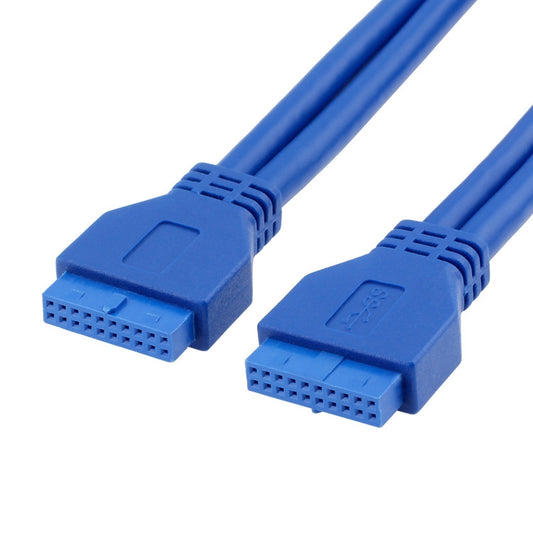 Кабель USB 3.0 длиной 50 см для материнской платы, 20-контактный, удлинитель-конвертор «мама-мама», FF
