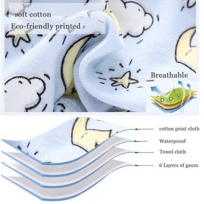 6 Layer Baby Diaper Waterproof  Reusable Cloth Diapers Baby Cotton Training  Underwear Pants Diaper