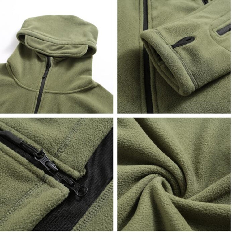 Fleece Warm Military Uniform Men Tactical Thermal Breathable Hooded Coat
