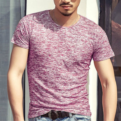 Tops Tees Casual Short Sleeve Pure T-shirts Clothes for Men