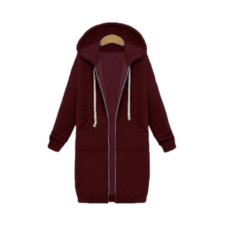 Women Hooded Long Sleeved Sweater In The Long Coat