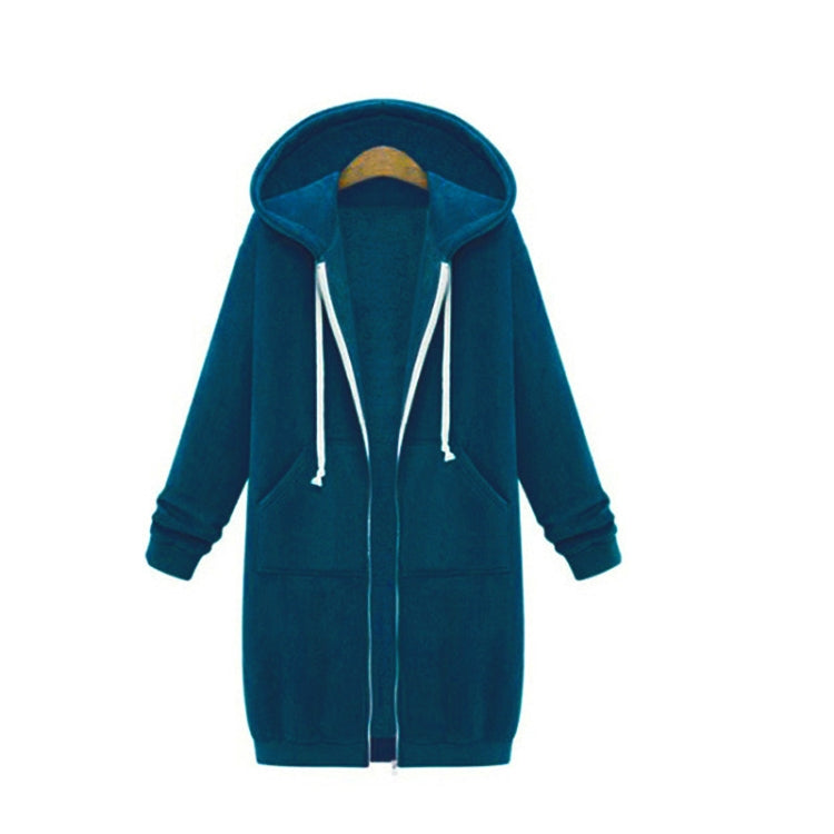 Women Hooded Long Sleeved Sweater In The Long Coat