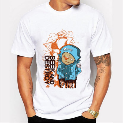 Short-sleeved Printing Pattern T-shirt for Men