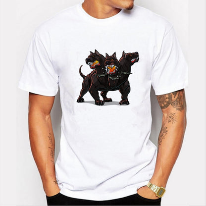 Short-sleeved Printing Pattern T-shirt for Men