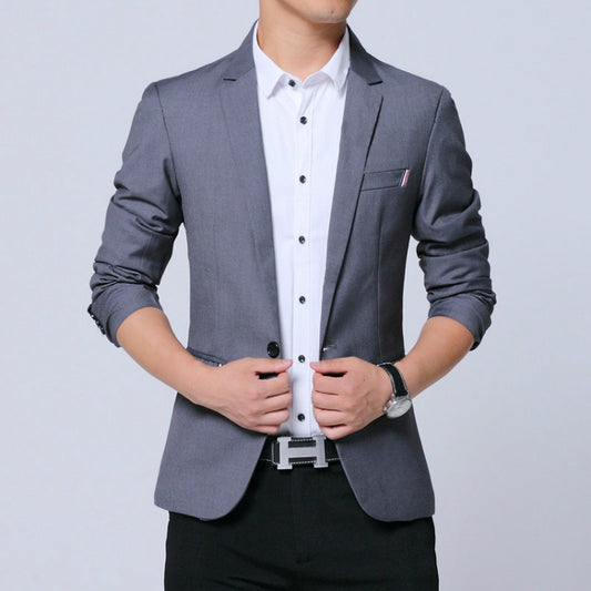 Men Casual Suit Self-cultivation Business Blazer