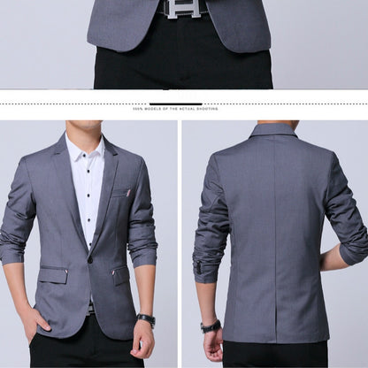 Men Casual Suit Self-cultivation Business Blazer