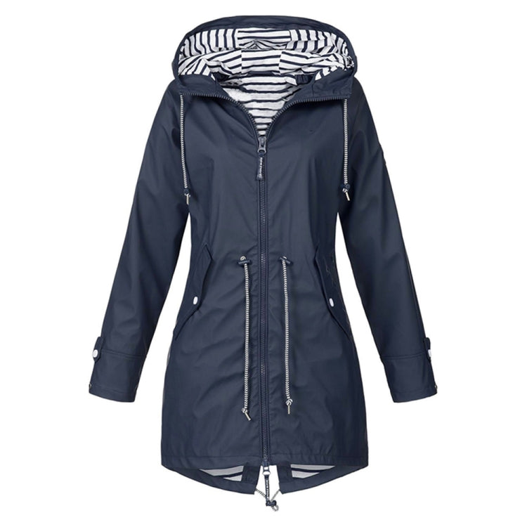 Women Waterproof Rain Jacket Hooded Raincoat