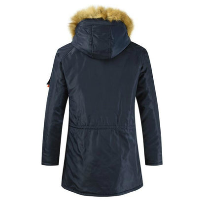 Long Section Cotton Suit Men Plus Velvet Thick Warm Jacket Large Fur Collar Coat Lovers Jacket