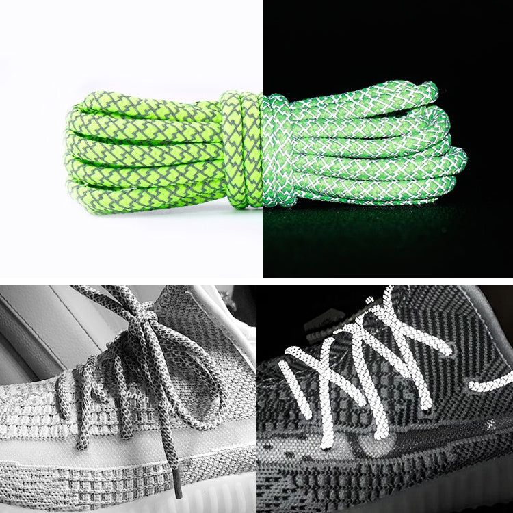 Reflective Shoe laces Round Sneakers ShoeLaces Kids Adult Outdoor Sports Shoelaces