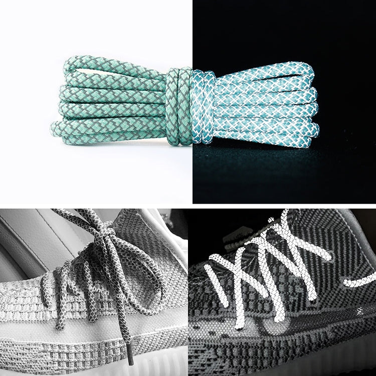Reflective Shoe laces Round Sneakers ShoeLaces Kids Adult Outdoor Sports Shoelaces