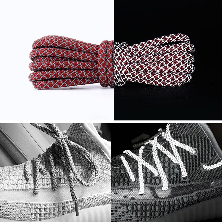 Reflective Shoe laces Round Sneakers ShoeLaces Kids Adult Outdoor Sports Shoelaces