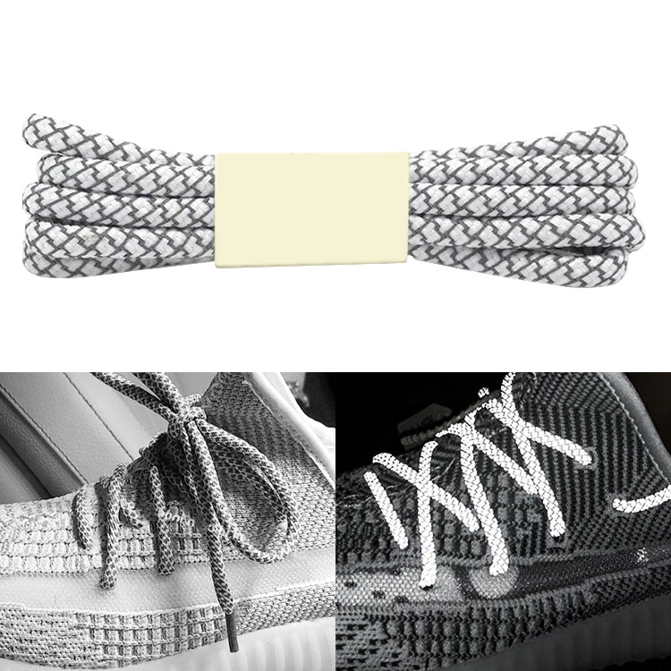 Reflective Shoe laces Round Sneakers ShoeLaces Kids Adult Outdoor Sports Shoelaces