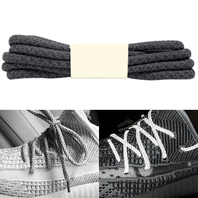 Reflective Shoe laces Round Sneakers ShoeLaces Kids Adult Outdoor Sports Shoelaces