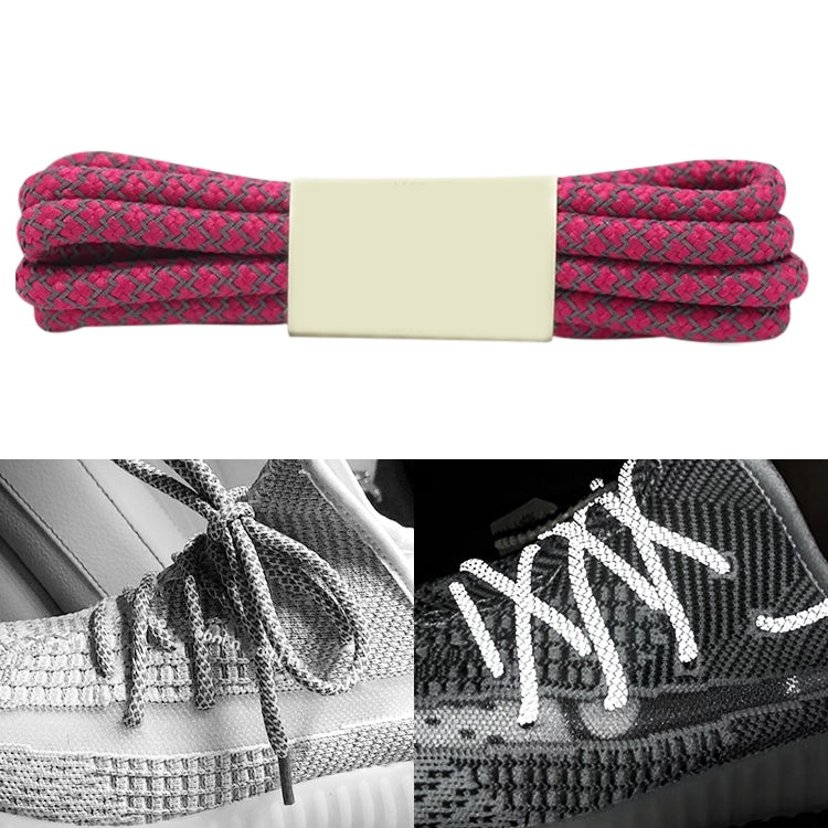 Reflective Shoe laces Round Sneakers ShoeLaces Kids Adult Outdoor Sports Shoelaces