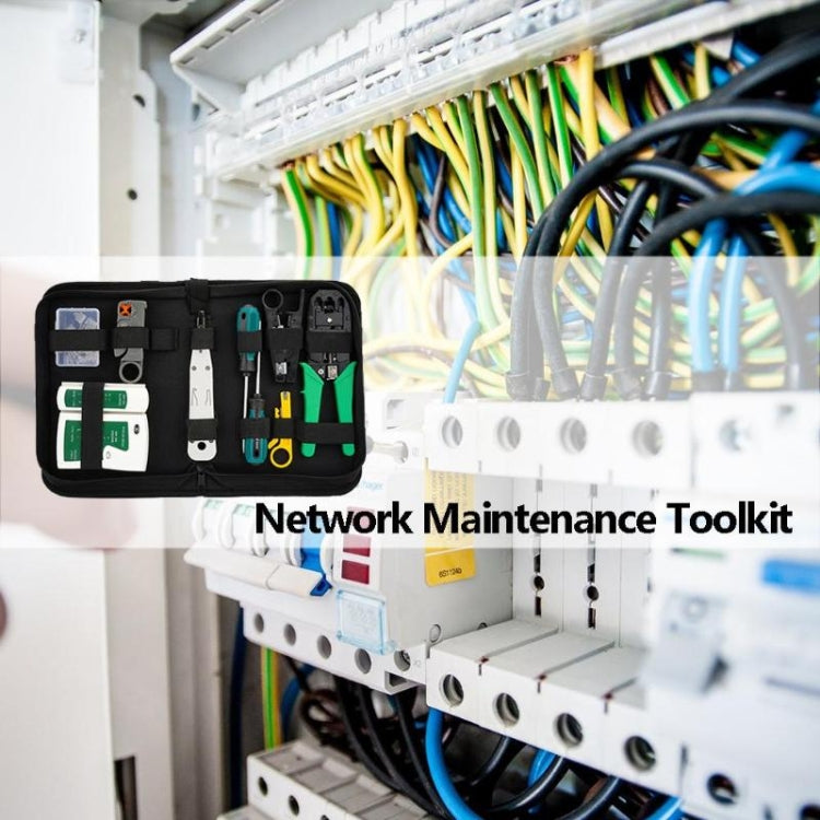 Three-purpose Network Cable Clamp Tester Hand Tool Set Home Network Repair Kit