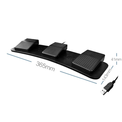Ножная педаль-переключатель Pcsensor FS23 CF для управления клавиатурой и мышью, игровая комбинированная педаль