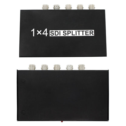1 ieeja 4 izejas SD-SDI / HD-SDI / 3G-SDI sadales pastiprinātājs Video SDI sadalītājs