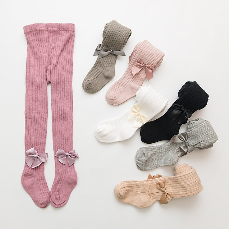 Baby Cotton Leggings Bow Knit Children Pantyhose