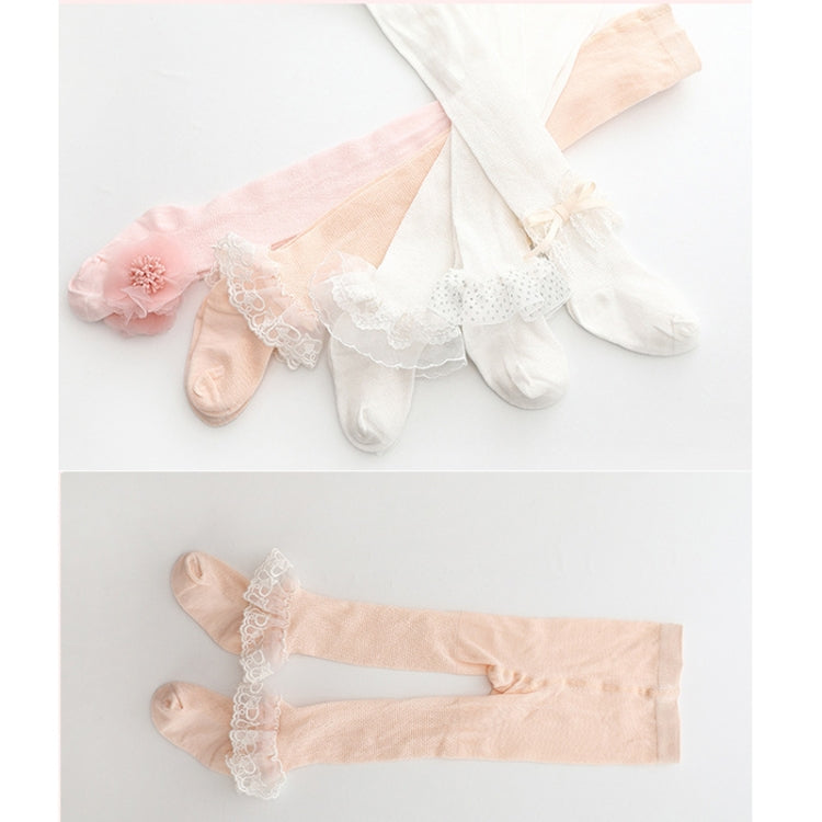 Spring And Autumn Thin Breathable Girl Mesh Pantyhose Lace Baby Tights