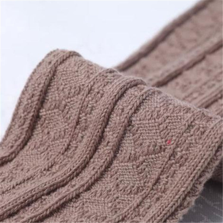 Spring and Autumn Cotton Over-knee Socks Preppy Style Jacquard Stockings