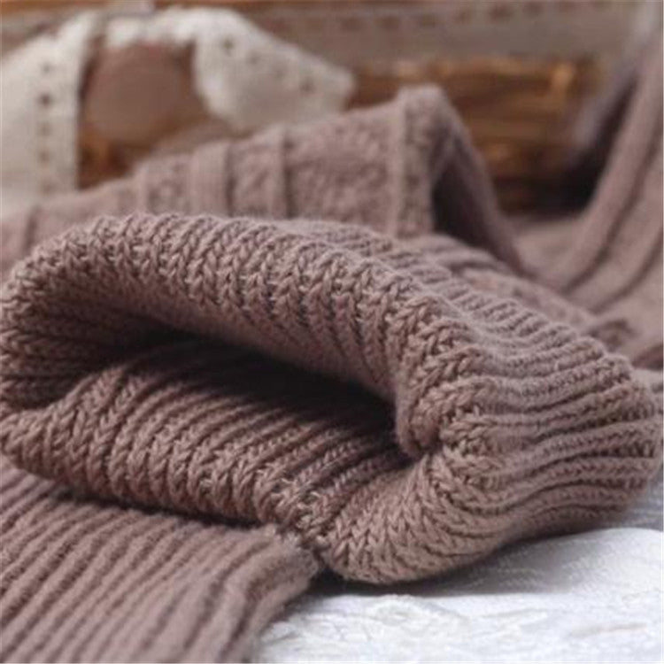 Spring and Autumn Cotton Over-knee Socks Preppy Style Jacquard Stockings