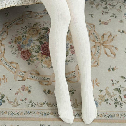 Spring and Autumn Cotton Over-knee Socks Preppy Style Jacquard Stockings