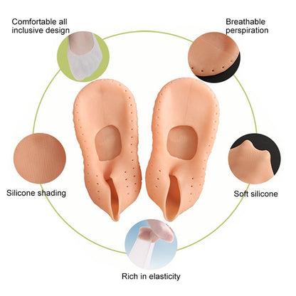 Silicone Sailboat Socks Foot Heel Anti-cracking Sleeve Anti-drying Beach Home Socks