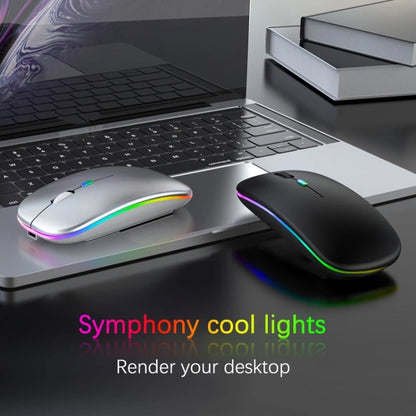 10-дюймовая цветная RGB-подсветка Bluetooth-клавиатура и мышь для мобильного телефона/планшета