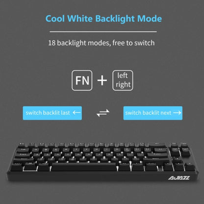 Ajazz K680T Mini USB Wired Dual-mode Charging 68-keys Laptop Bluetooth Mechanical Keyboard, Cable Length: 1.6m