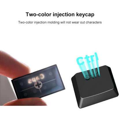 RK61 61 Keys Bluetooth / Wireless Dual Modes Tablet Mobile Gaming Mechanical Keyboard, Cable Length: 1.5m, Green Shaft, Tea Shaft, Red Shaft