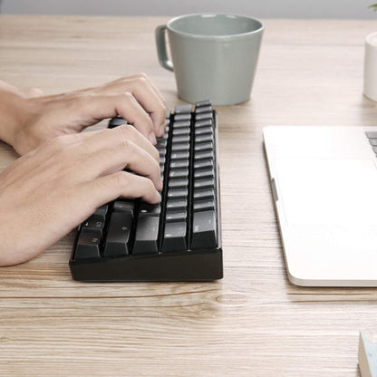 RK61 61 Keys Bluetooth / Wireless Dual Modes Tablet Mobile Gaming Mechanical Keyboard, Cable Length: 1.5m, Green Shaft, Tea Shaft, Red Shaft