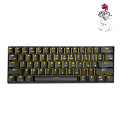 RK61 61 Keys Bluetooth / Wireless Dual Modes Tablet Mobile Gaming Mechanical Keyboard, Cable Length: 1.5m, Green Shaft, Tea Shaft, Red Shaft