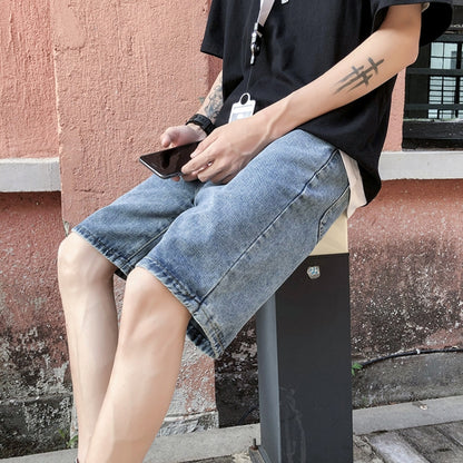 Summer Shorts Denim Five-Point Pants Middle Pants Casual Breeches