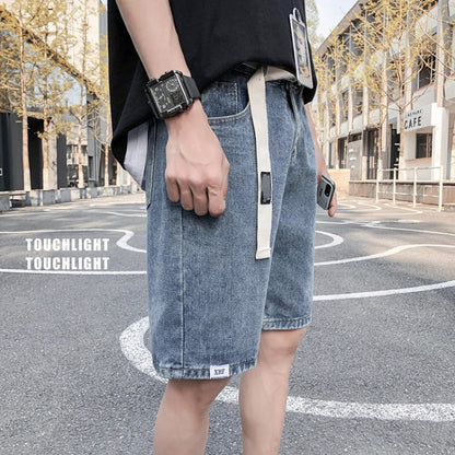 Summer Shorts Denim Five-Point Pants Middle Pants Casual Breeches