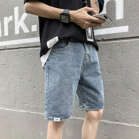 Summer Shorts Denim Five-Point Pants Middle Pants Casual Breeches